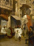 Edwin Lord Weeks Promenade on an Indian Street Spain oil painting artist